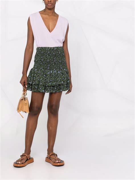 michael kors floral skirt|michael kors denim skirts.